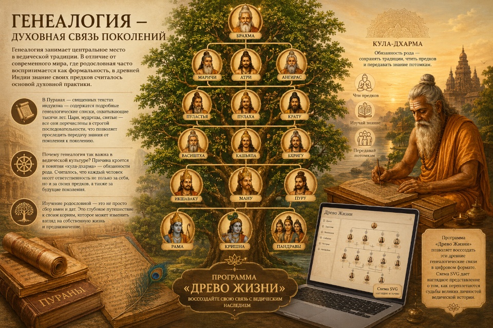 Генеалогическое древо в ведической культуре